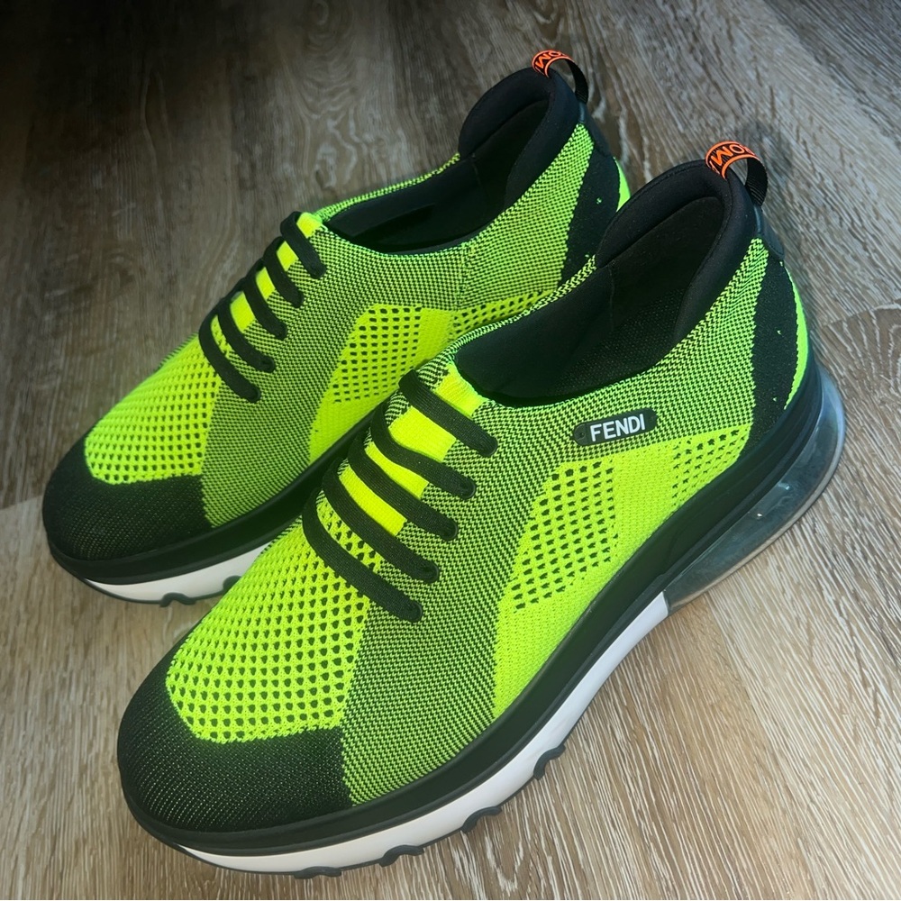 Fendi Men's new multicolor mesh low top sneakers, Sz 11- Sold Out!